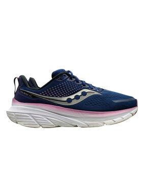 Saucony Guide 17 Womens 12 XW Extra Wide Running Shoes Blue Pink Stability